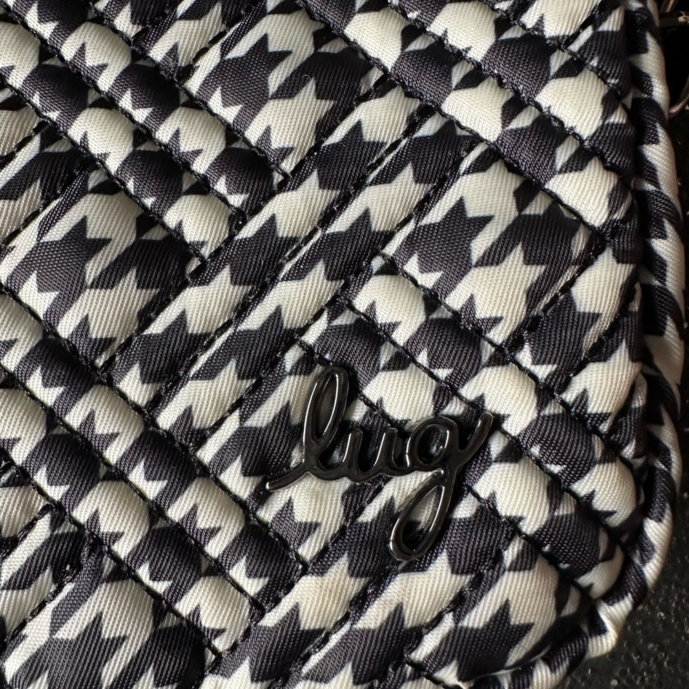 Lug Coupe Black and White Houndstooth with adorable dog print Women's Bag - Picture 2 of 5